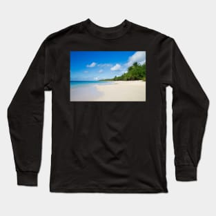 Sandy Beach of Caribbean Island Long Sleeve T-Shirt